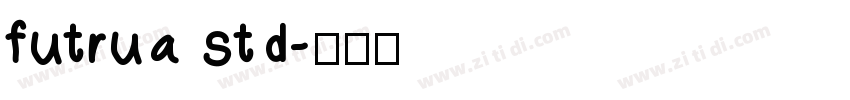 futrua std字体转换